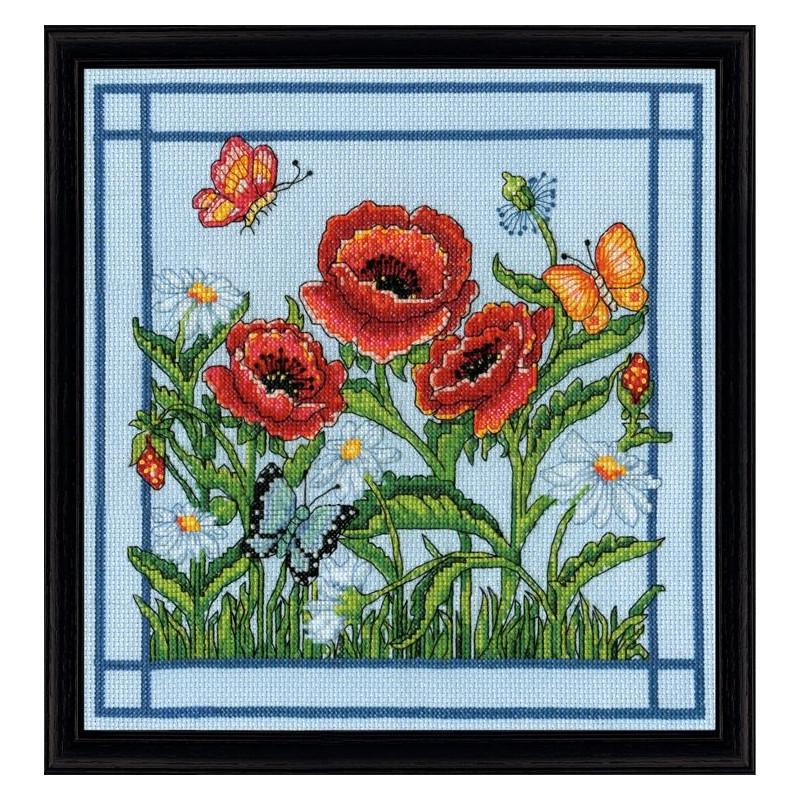 Набор для вышивания крестиком Design Works 2995 Poppies (22895)