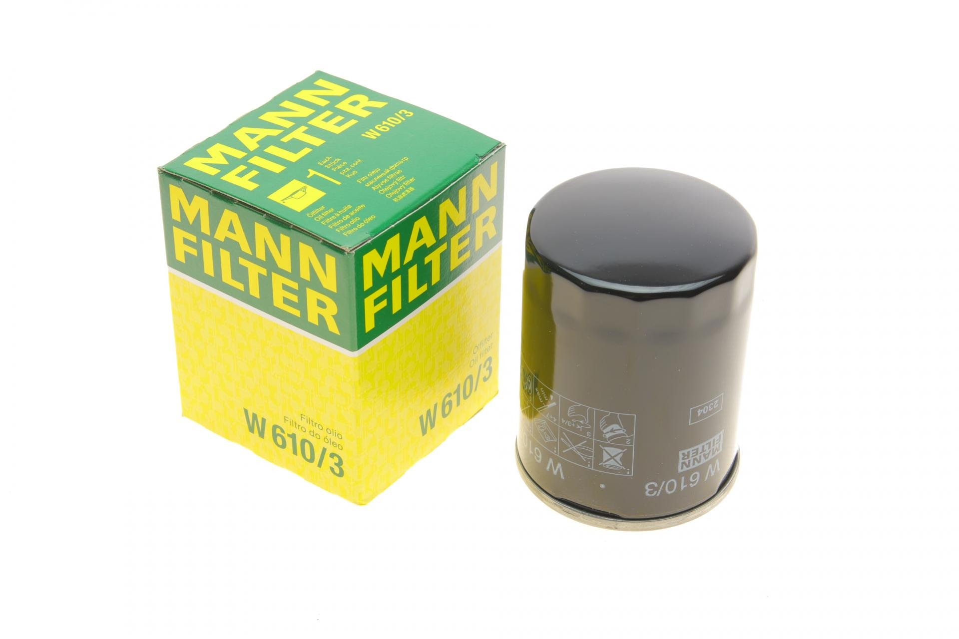 Фильтр масляный Mann-Filter для Mitsubishi (L200 2,2-2,4DI-D 15-/Lancer 1,3-2,0 88-/Outlander 2,0-3,0/2,2DI-D 06- (W 610/3) Фильтр масляный Mann-Filter для Mitsubishi (L200 2,2-2,4DI-D 15-/Lancer 1,3-2,0 88-/Outlander 2,0-3,0/2,2DI-D 06- (W 610/3)