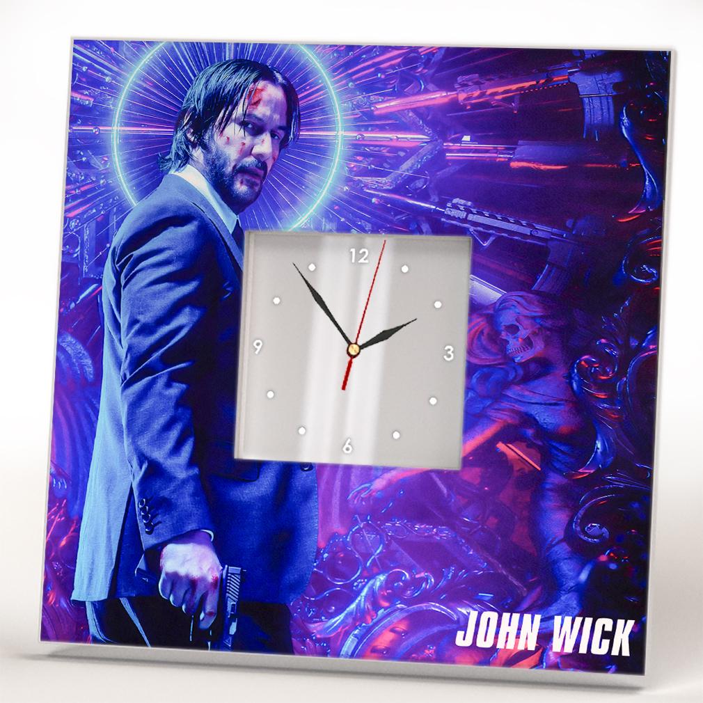 Часы Фильм ''Джон Уик'' 260x260 мм (C04490)