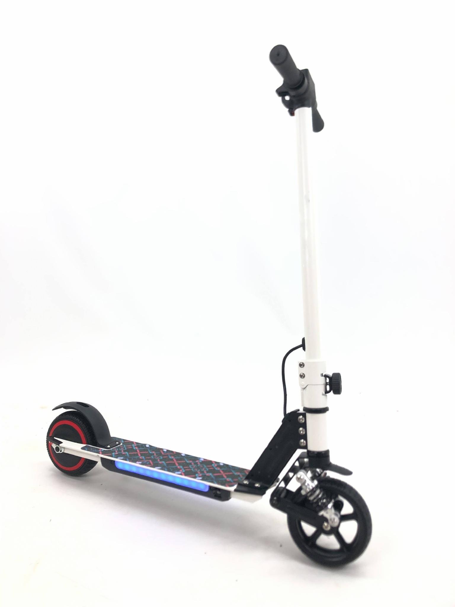 Электросамокат E-Scooter ES3 LED амортизатор Белый Электросамокат E-Scooter ES3 LED амортизатор Белый