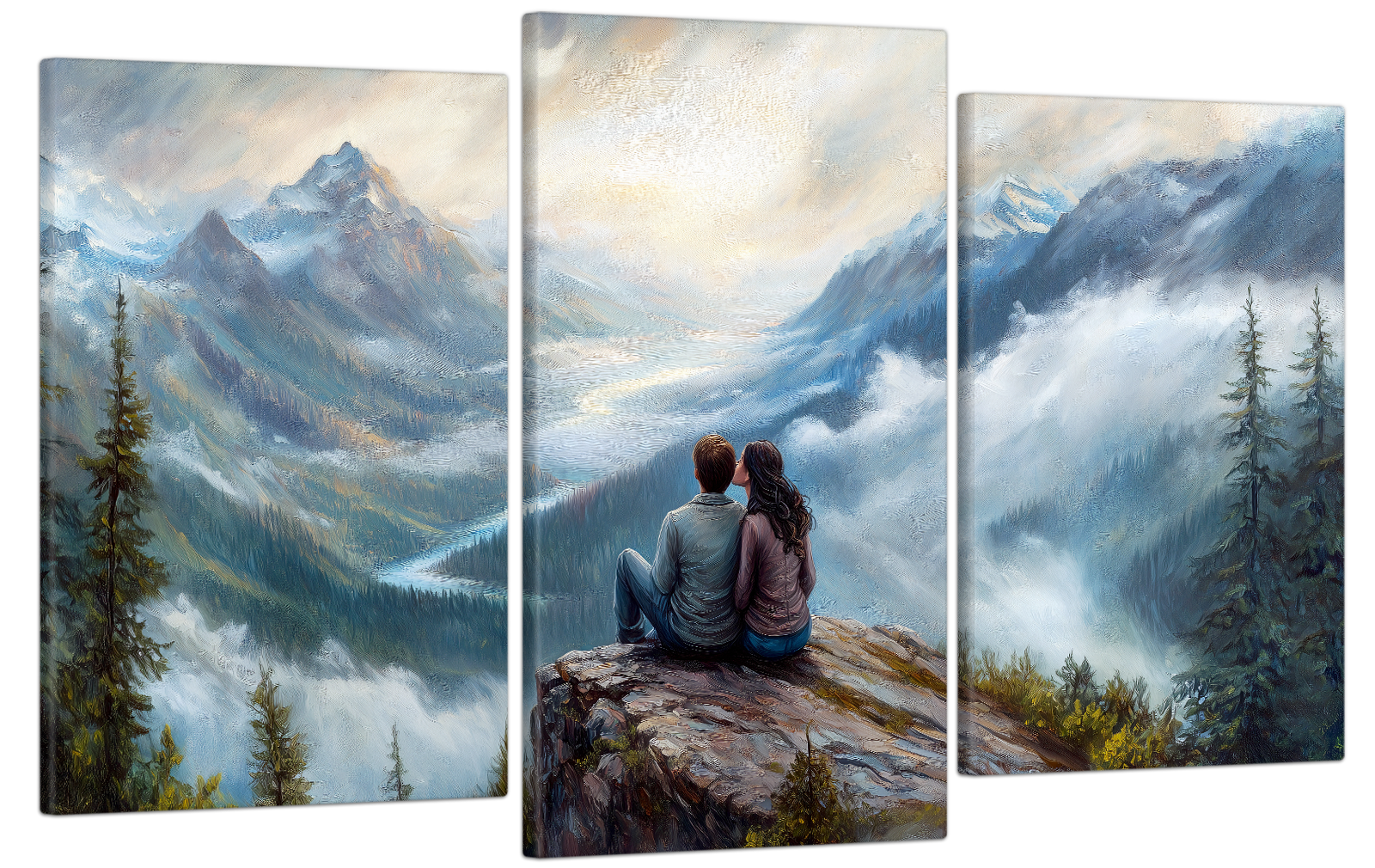 Картина на холсте МАКО влюблена в горах 53x100 см (MK30618) Картина на холсте МАКО влюблена в горах 53x100 см (MK30618)