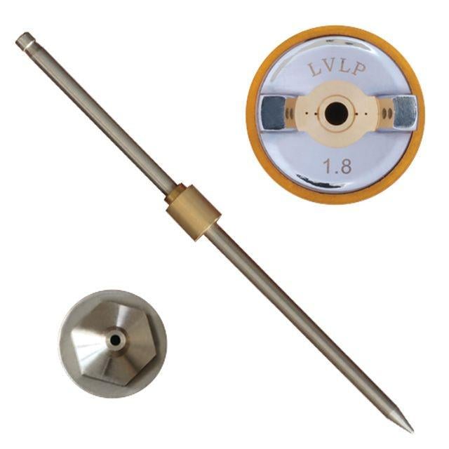 Комплект форсунки Intertool PT-2018 1,8 мм для фарбопультів LVLP PT-0131 (9187339)