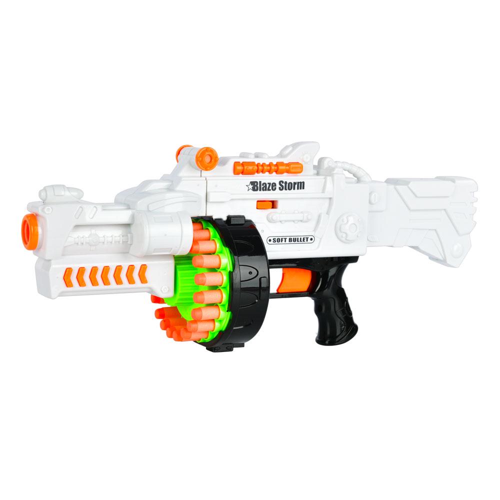 Автомат игровой 7019 с мягкими пулями на батарейках 52 см 40 пуль (25763359)