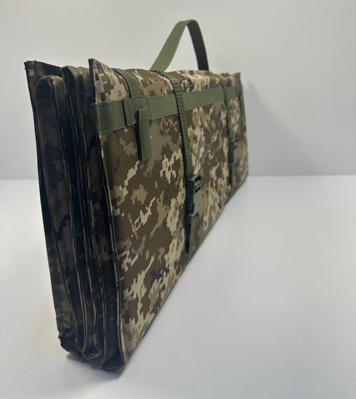 Каремат раскладной M-KET для сидения и сна 10 мм на 6 секций 1,8 м х 70 см с ручкой Пиксель - фото 3 Каремат раскладной M-KET для сидения и сна 10 мм на 6 секций 1,8 м х 70 см с ручкой Пиксель - фото 3