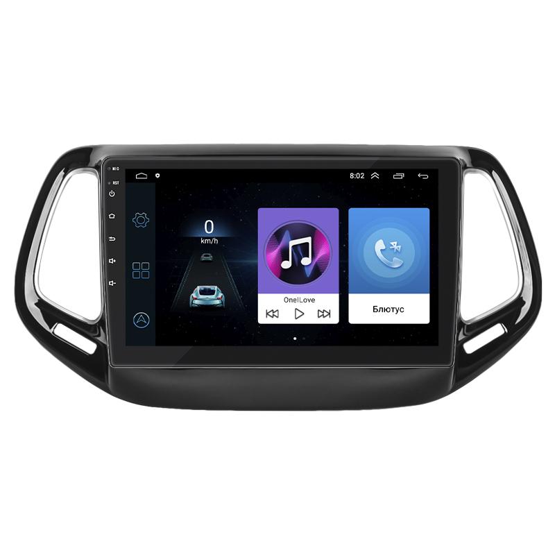 Штатная магнитола Lesko для Jeep Compass II 2017- экран 10" (Base 1/16)