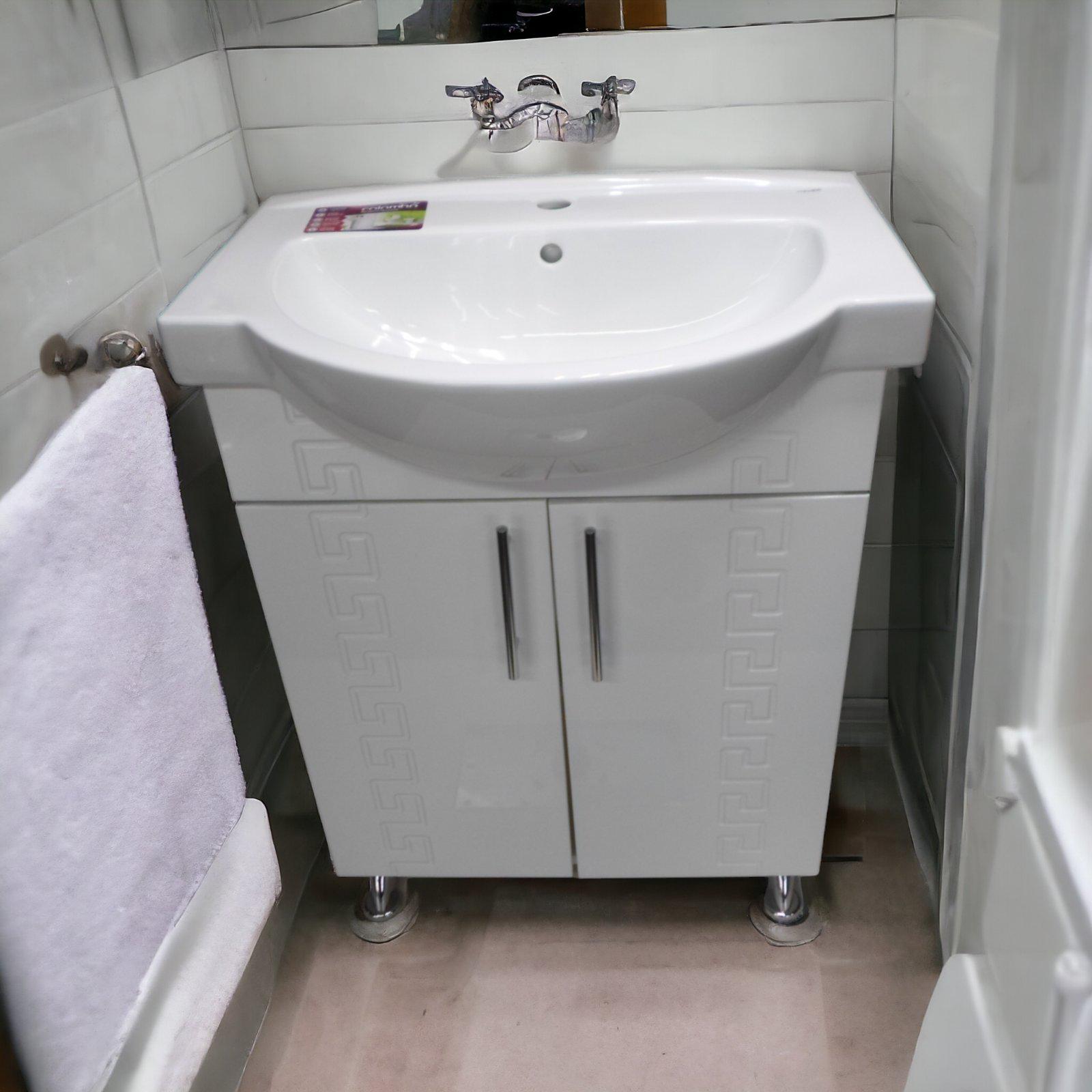 Тумба в ванну The MIX The MIX-Греция c керамическим умывальником 60 см