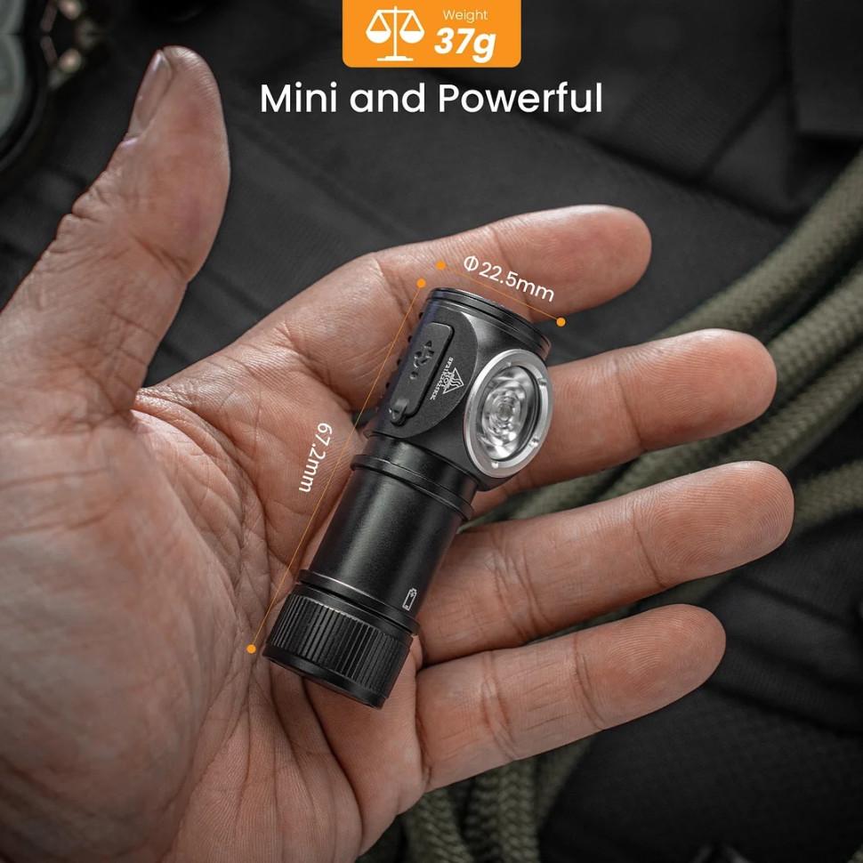 Фонарь налобный Sofirn HS10 Mini 5000K с аккумулятором Черный (92781) - фото 2 Фонарь налобный Sofirn HS10 Mini 5000K с аккумулятором Черный (92781) - фото 2