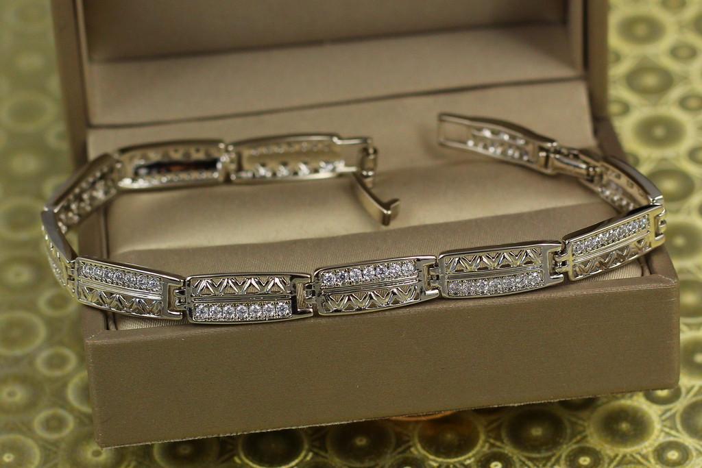 Браслет Xuping Jewelry Варшава 19 см х 6 мм Серебристый (2022838645)