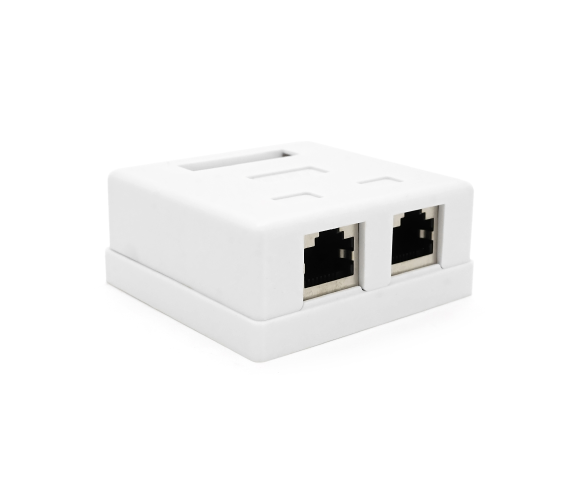 Розетка Ritar RJ45 2 порта FTP 8P8C Cat-5 White (StR-FTP/8P8CRJ45-2)