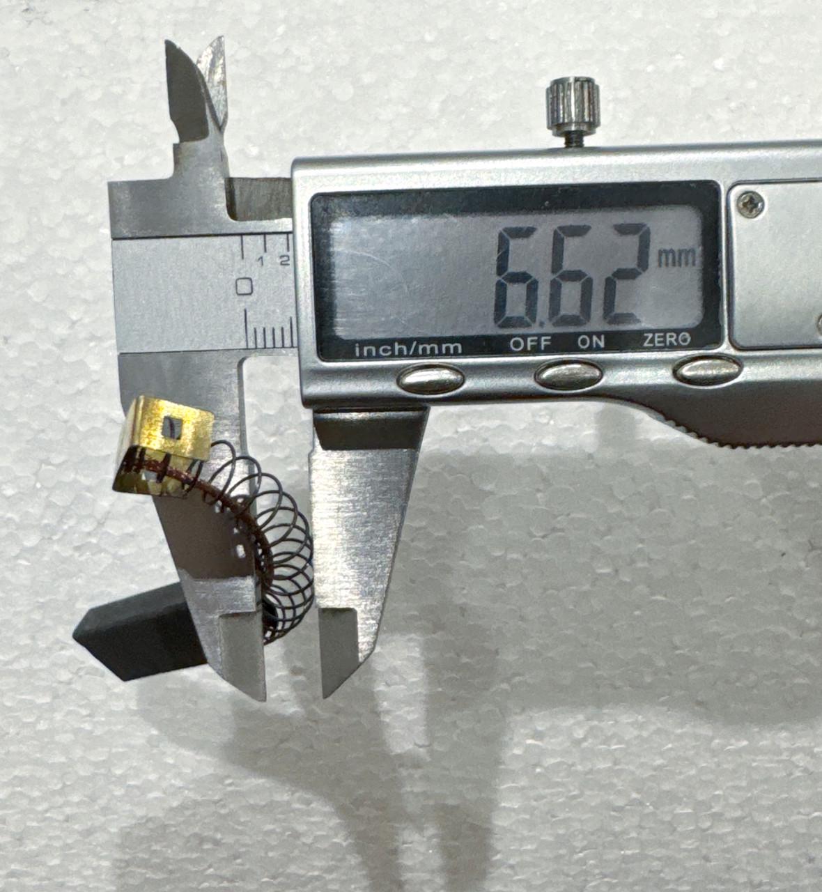 Угольные щетки для пылесоса/стиральной машинки пружина-скоба 6х11 см (В086) - фото 6