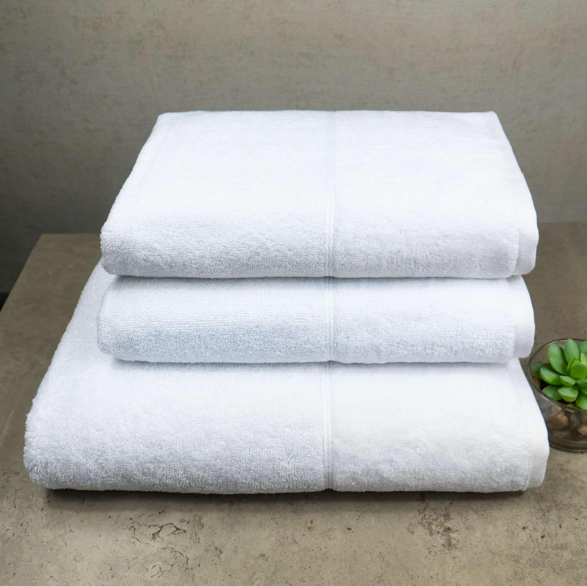 Набор полотенец GM Textile Premium Milado велюр/махра 3 шт. Белый (550-milado-k3-2-white)
