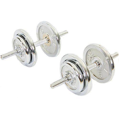 Гантелі розбірні ТА-1435 28 кг Срібний (56363093)