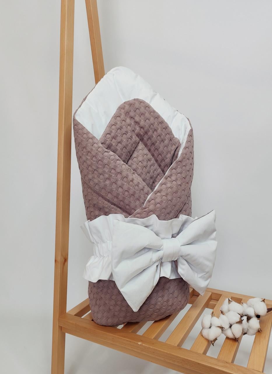 Конверт на выписку Penetka квадратик зимний вафельное полотно/сатин 90x90 см Фиолетовый (6506.90.90.93)