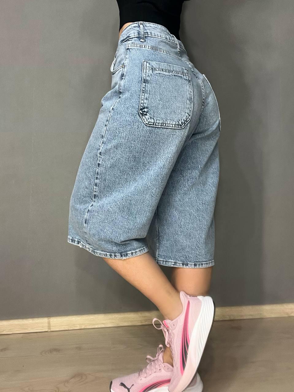 Шорты женские джинсовые LIUZIN 1456 удлиненные бермуды р. 29 Голубой (4068) - фото 5 Шорты женские джинсовые LIUZIN 1456 удлиненные бермуды р. 29 Голубой (4068) - фото 5