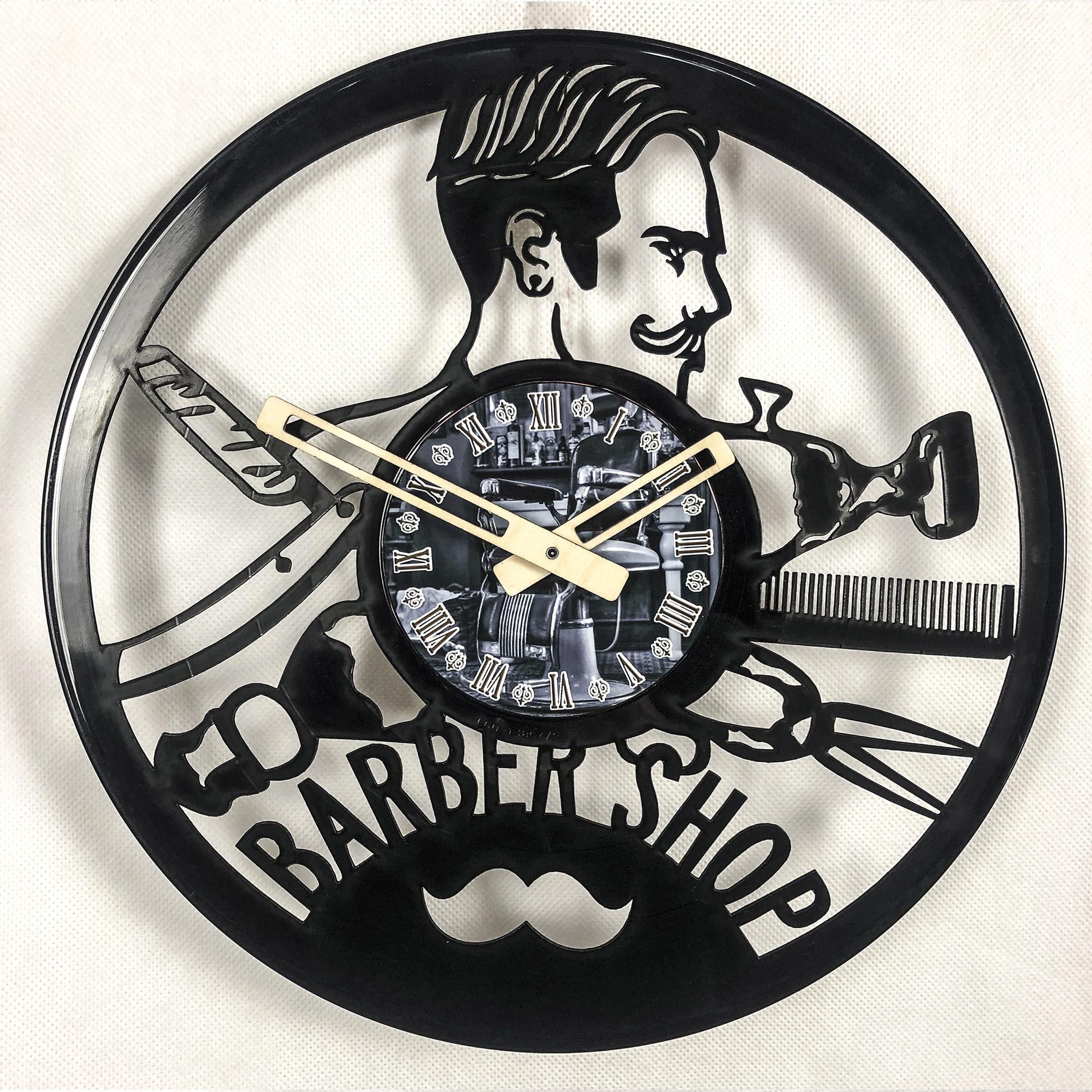 Часы с виниловой пластинки Barber shop (0000012)