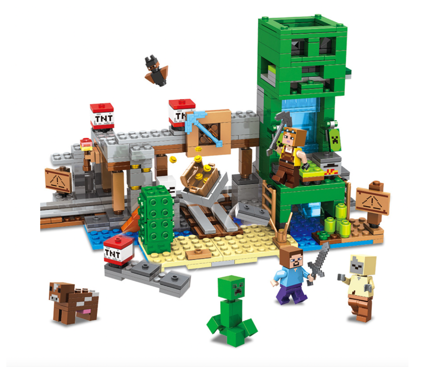 Конструктор My World Шахта крипера 643 деталей (AA8010)