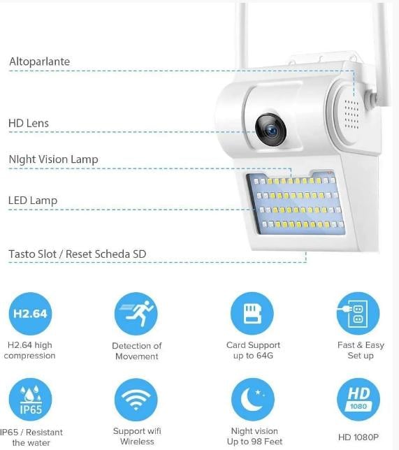 Камера вулична бездротова BD2-R WIFI IP65 - фото 4