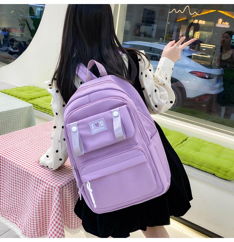 Школьный рюкзак для девочки 4в1 Фиолетовый (SG5575-4) - фото 2