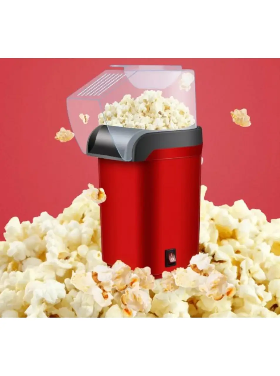 Апарат для попкорну Mini-Joy PopCorn Maker 1200 Вт Red (TP-355) - фото 8