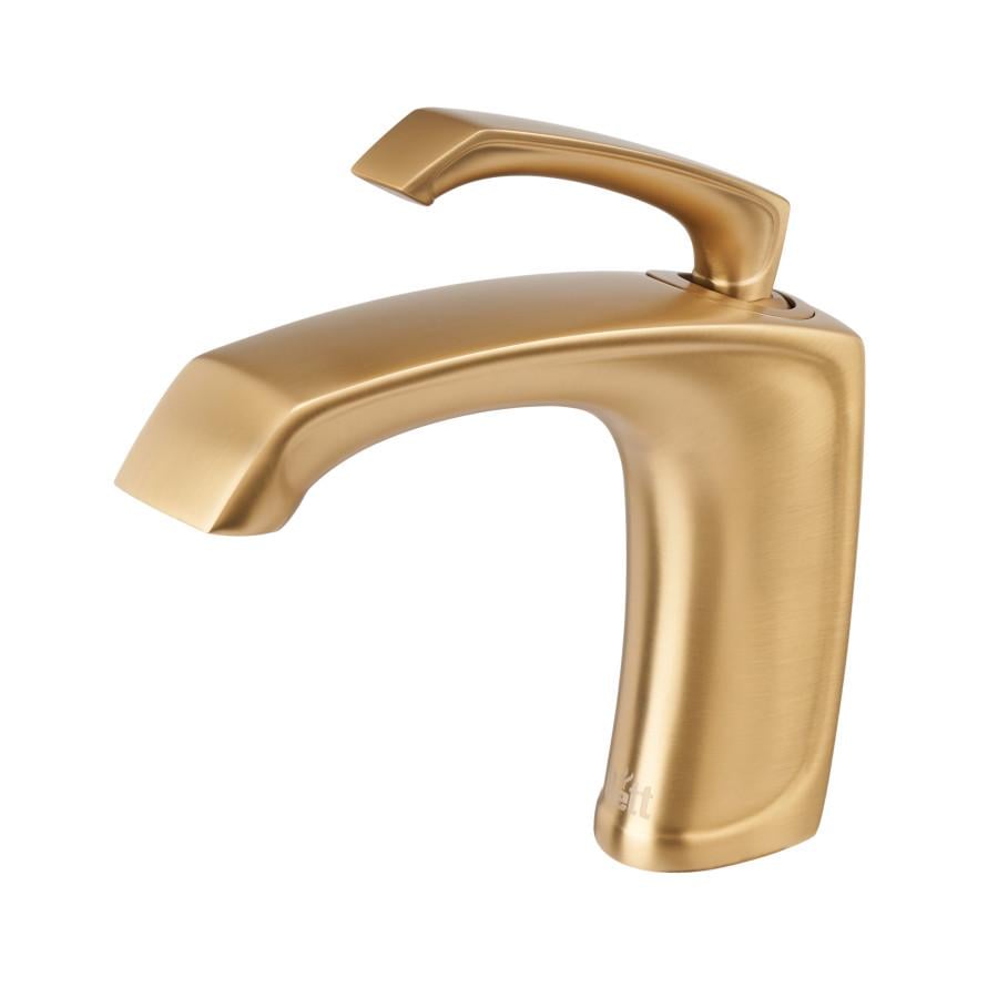 Змішувач для раковини Nett PG-33 латунний з PVD-покриттям Золотий (081270)