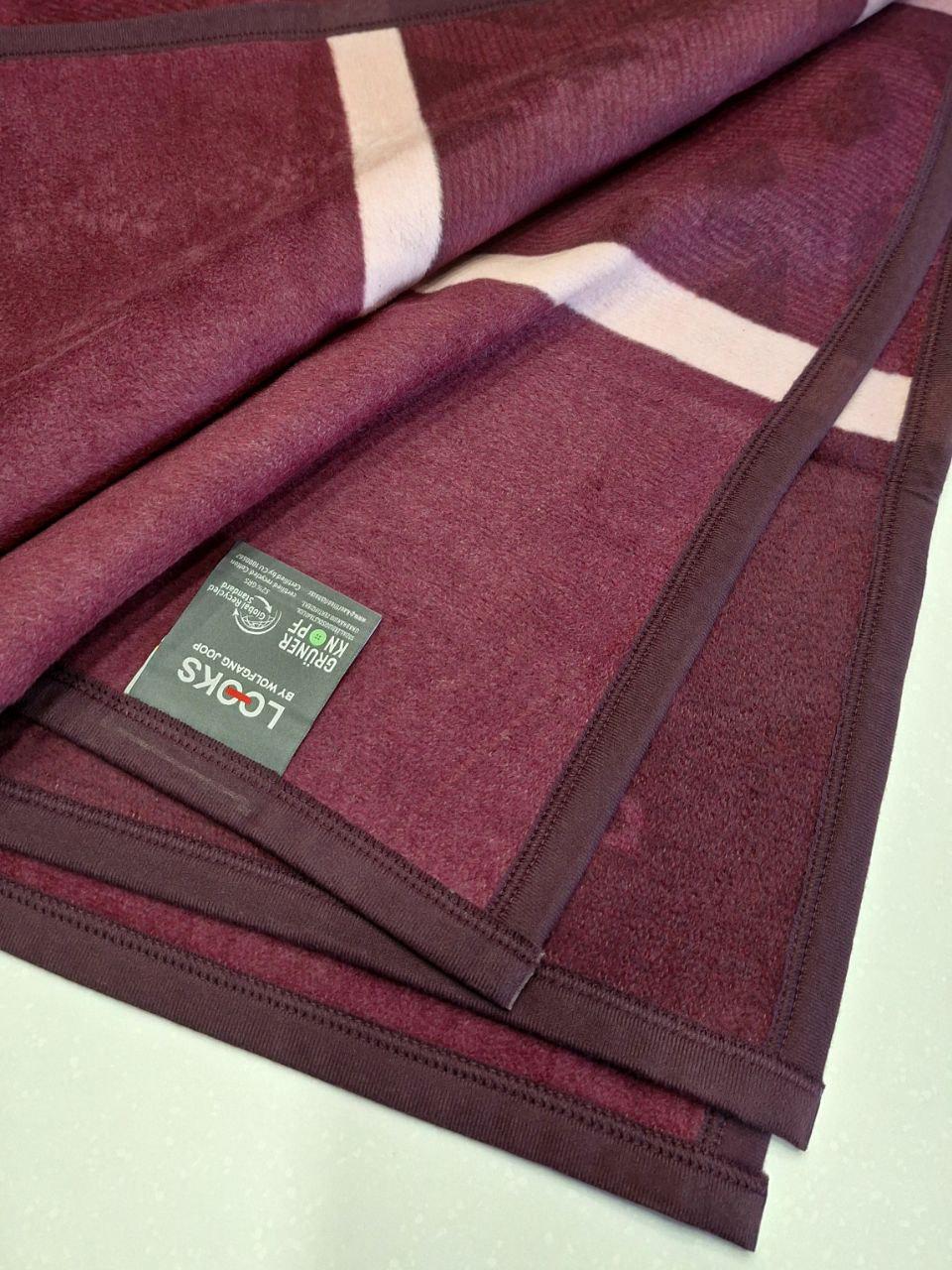 Плед мягкий Looks полуторный 150х200 см Бордовый (1104) - фото 5