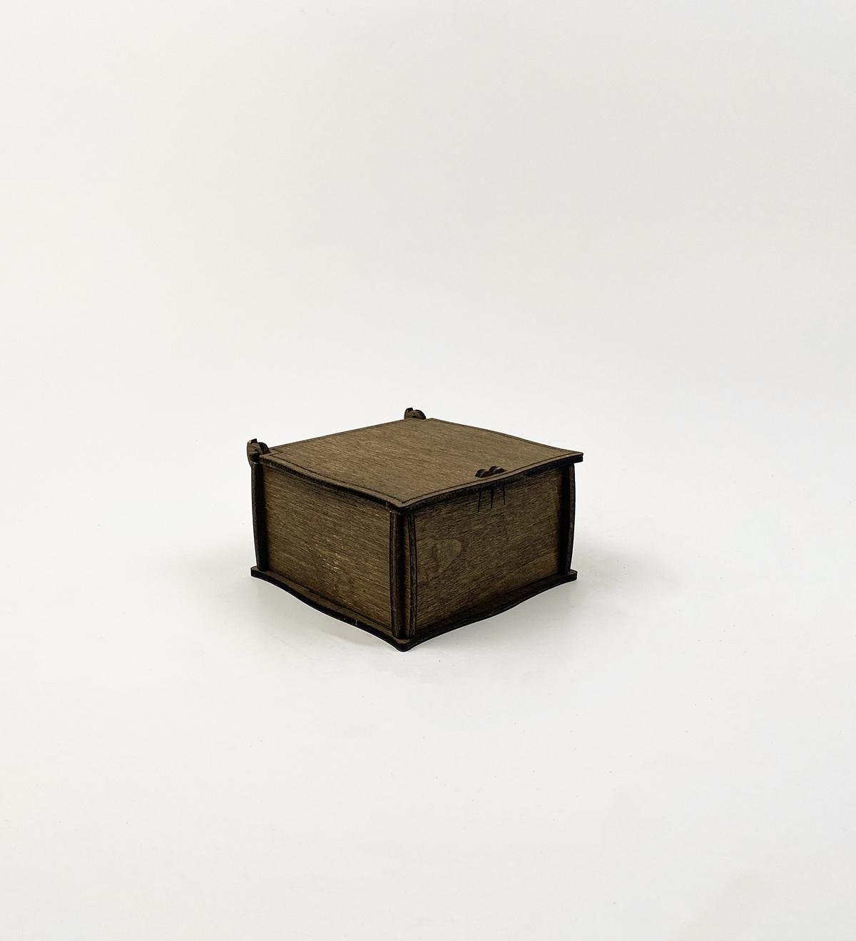 Коробочка з фанери 9,5х9х5 см (5601) - фото 1 Коробочка з фанери 9,5х9х5 см (5601) - фото 1