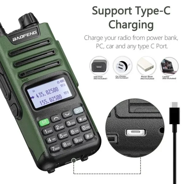 Рация Baofeng UV-13 Pro v2 дальность до 10 км/батарея 1800 mAh/8 W - фото 5