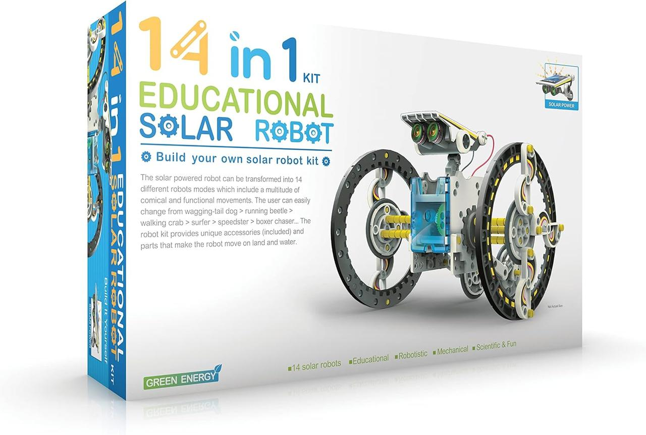 Конструктор на солнечной батарее Educational Solar Robot обучающий 14в1 (01140)