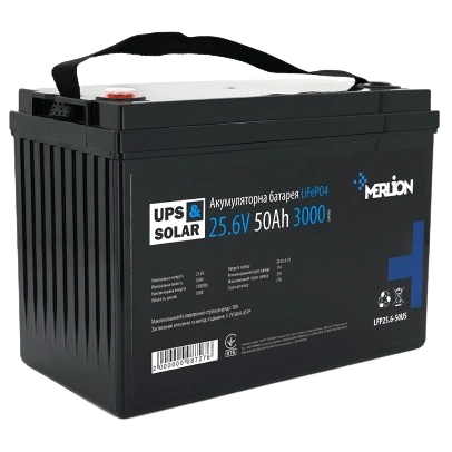 Аккумуляторная батарея Merlion LFP25.6-50 25,6V 50 Ah LiFePO4 (30359875)