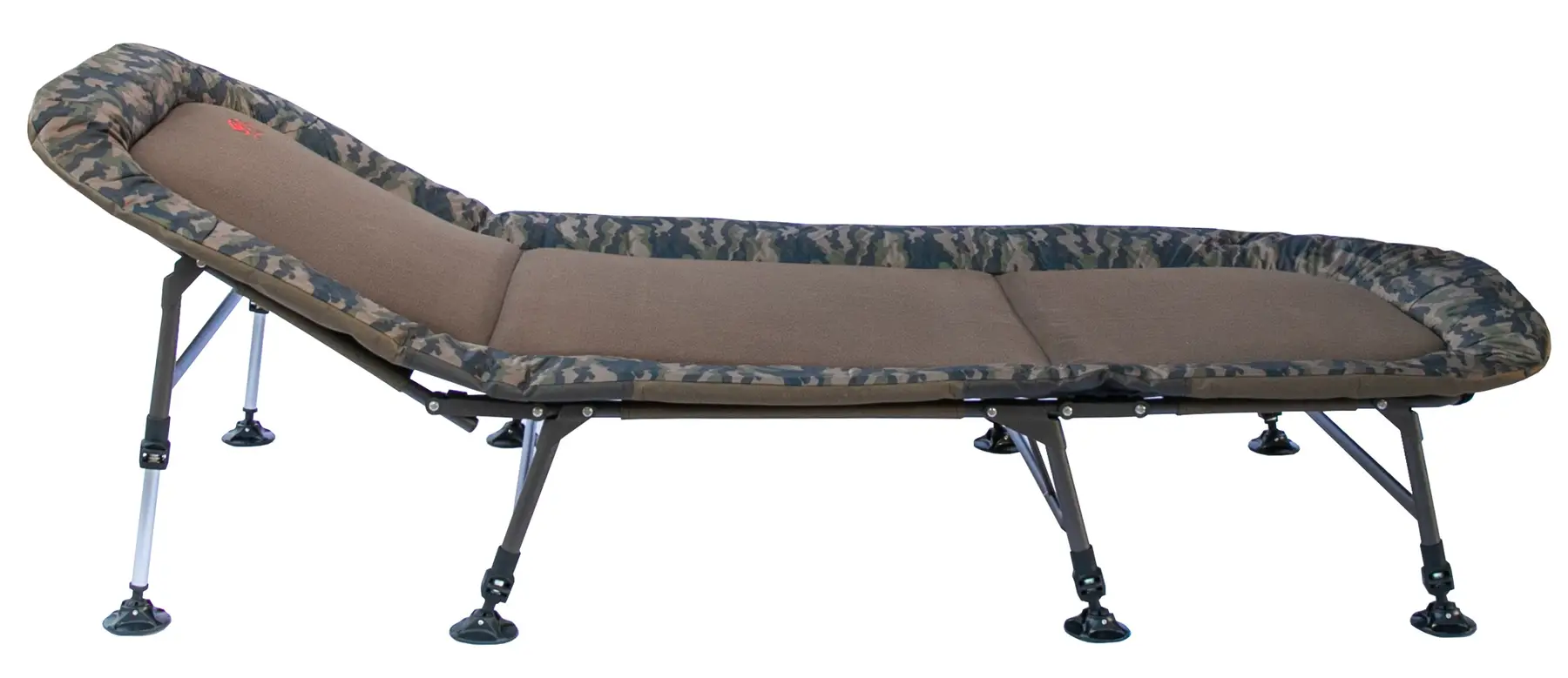 Розкладачка коропова Tramp WIDE Camo 220х98х30,5/37,5 см на 8 ніжках (TRF-070)