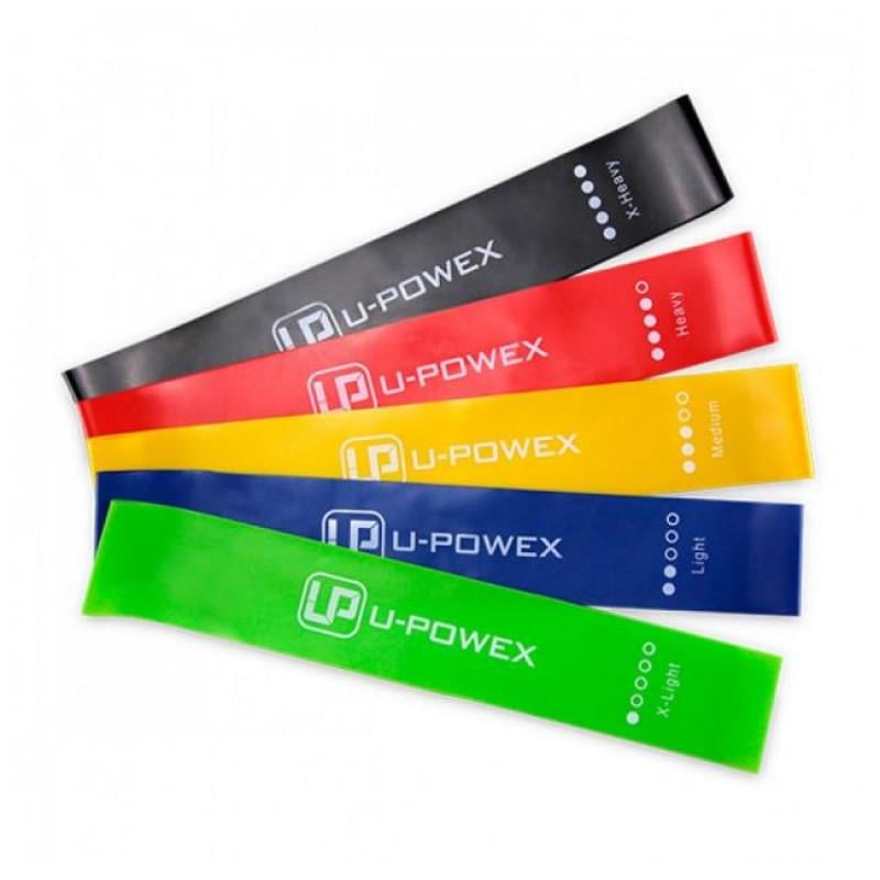 Набор фитнес-резинок U-Powex 5 шт с чехлом (1308204201)