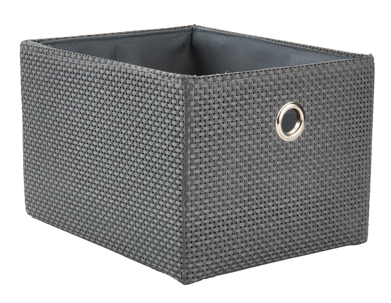 Короб интерьерный для хранения 25х20х16 см Серый