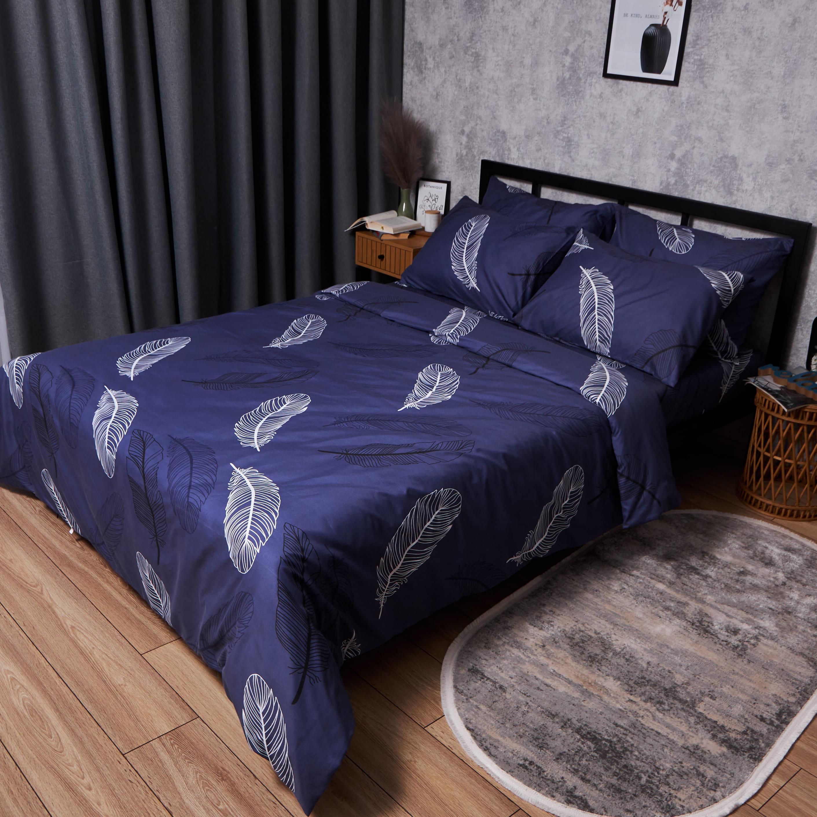 Комплект постельного белья Moon&Star микросатин Premium Night Feathers king size наволочка 2 шт. 220x240 см (MS-820007947)