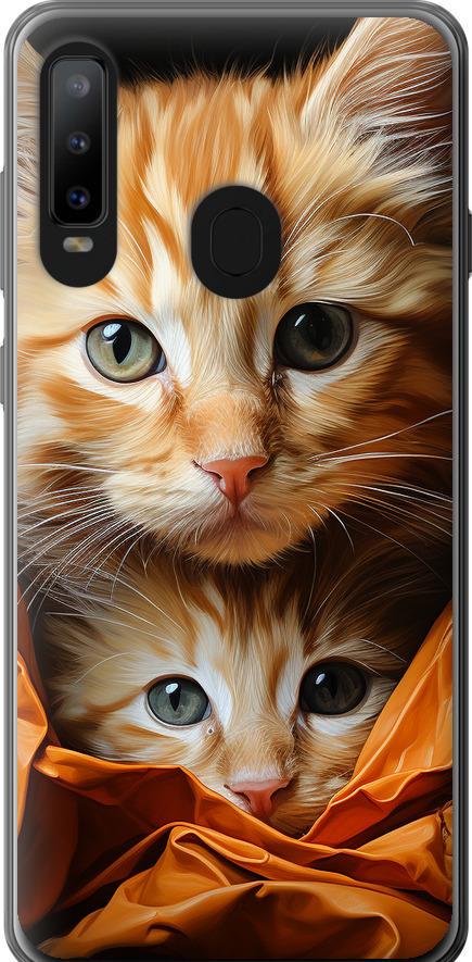 Чехол на Samsung Galaxy A8S Котики 2 (5664u-1636-42517)