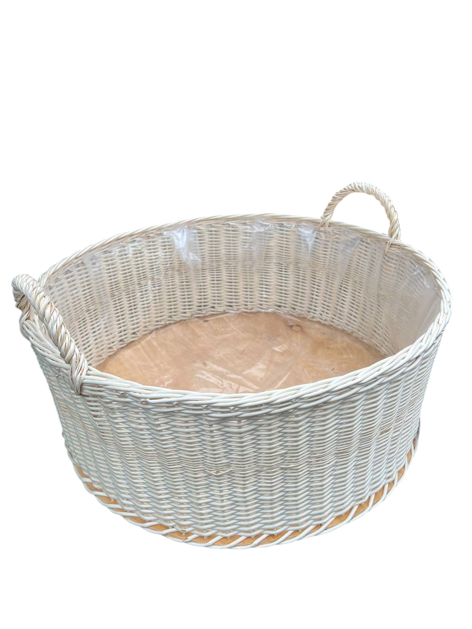 Корзина плетеная отбеленная на цветы (31757848)