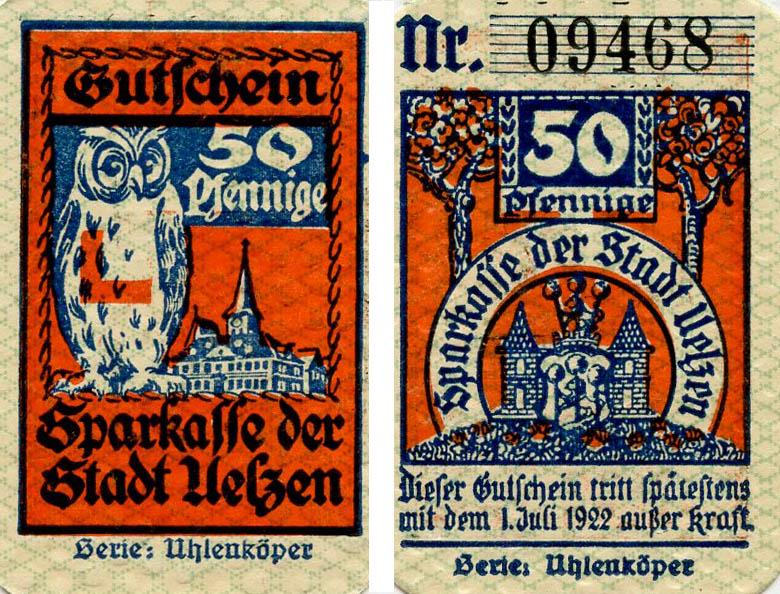 Коллекционная банкнота Германия Нотгельд 50 пфеннигов 1922 F-VF Ильцен (Б18777) Коллекционная банкнота Германия Нотгельд 50 пфеннигов 1922 F-VF Ильцен (Б18777)