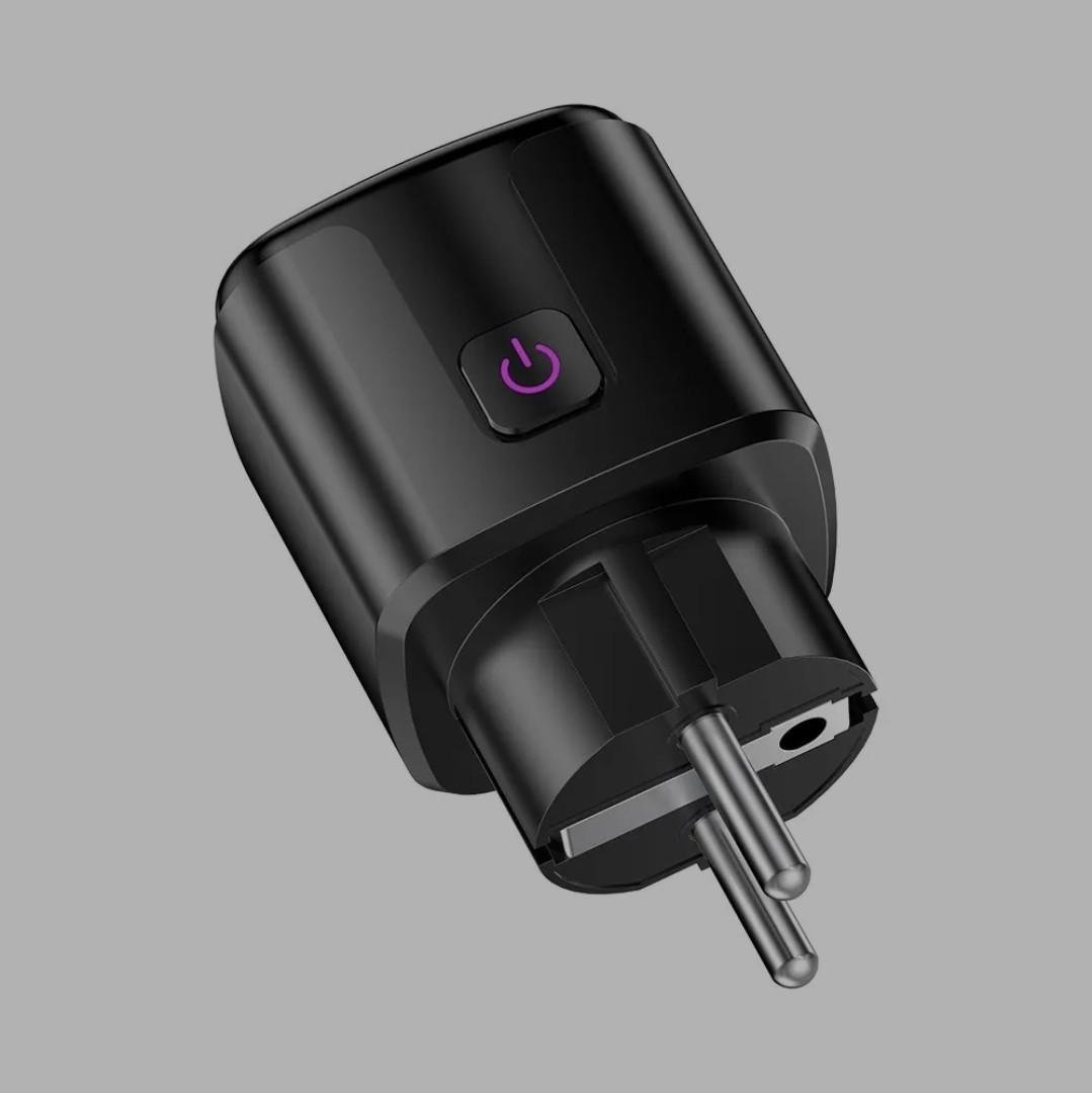 Розумна розетка WiFi Tuya 20A Black (2881704982) Розумна розетка WiFi Tuya 20A Black (2881704982)