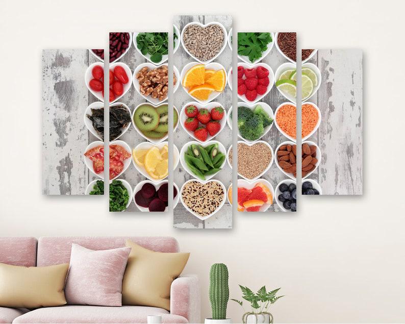 Модульная картина на холсте из пяти частей KIL Art Экзотические фрукты 137x85 см (M51_L_107) Модульная картина на холсте из пяти частей KIL Art Экзотические фрукты 137x85 см (M51_L_107)