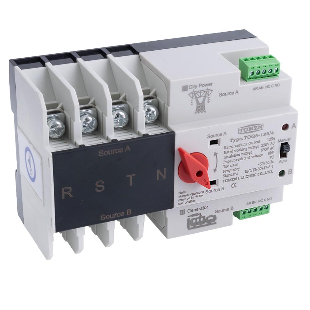 Автомат введення резерву TOMZN TOQ5-4/125A трифазний змінного струму