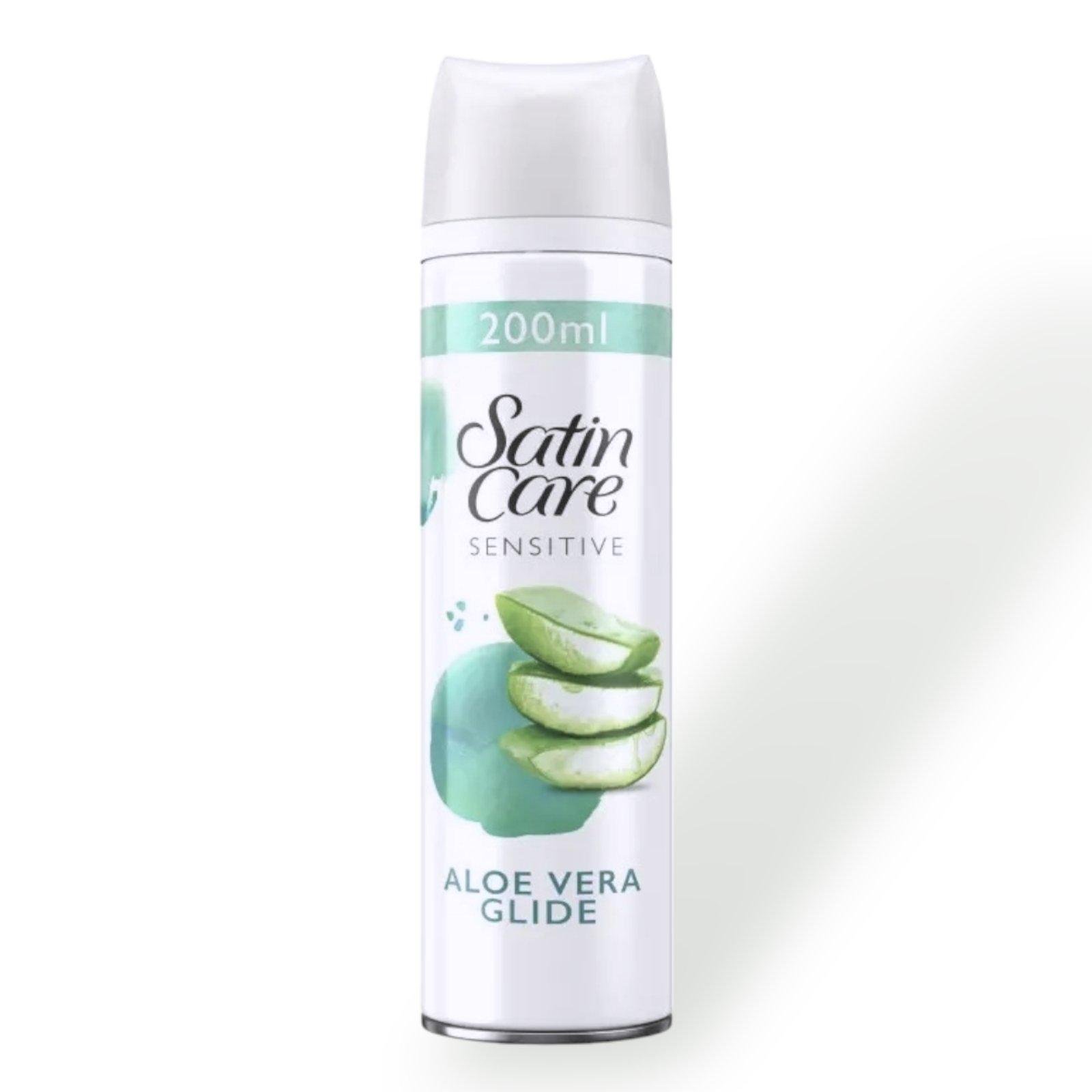 Гель для гоління жіночий Gillette Satin Care Sensitive з алоє вера 200 мл