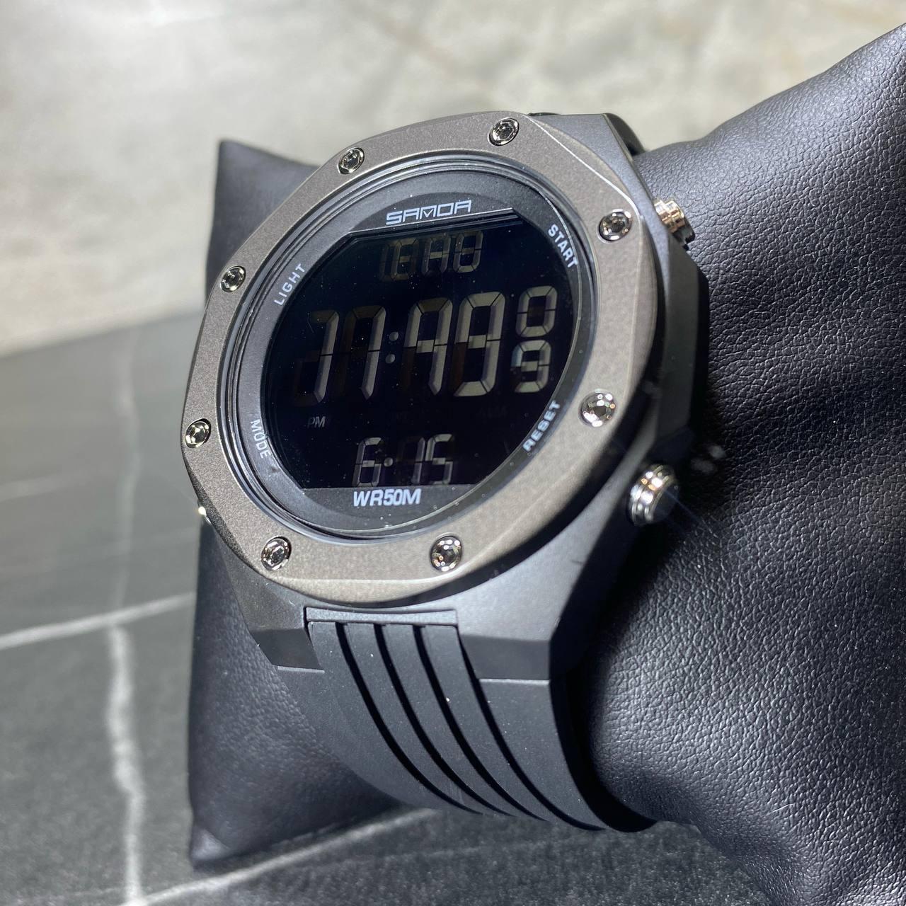 Часы наручные электронные Sanda Timer с подсветкой и таймером Черный (6093) - фото 11 Часы наручные электронные Sanda Timer с подсветкой и таймером Черный (6093) - фото 11