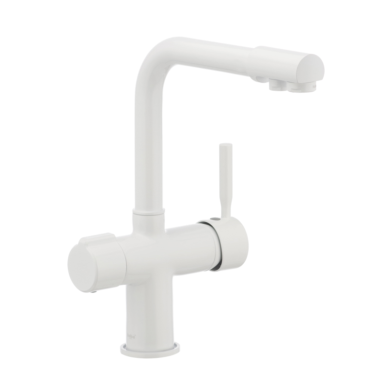 Смеситель для кухни Haiba HANS 021 с выходом для питьевой воды Белый