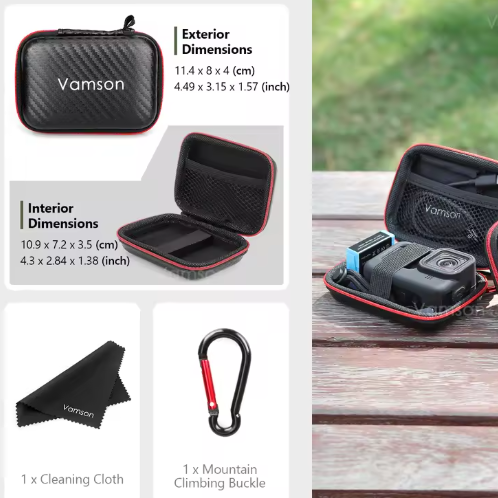 Сумка для екшн камери GoPro з карабіном 13/12/11/10/9/8 (2595540407) - фото 7 Сумка для екшн камери GoPro з карабіном 13/12/11/10/9/8 (2595540407) - фото 7