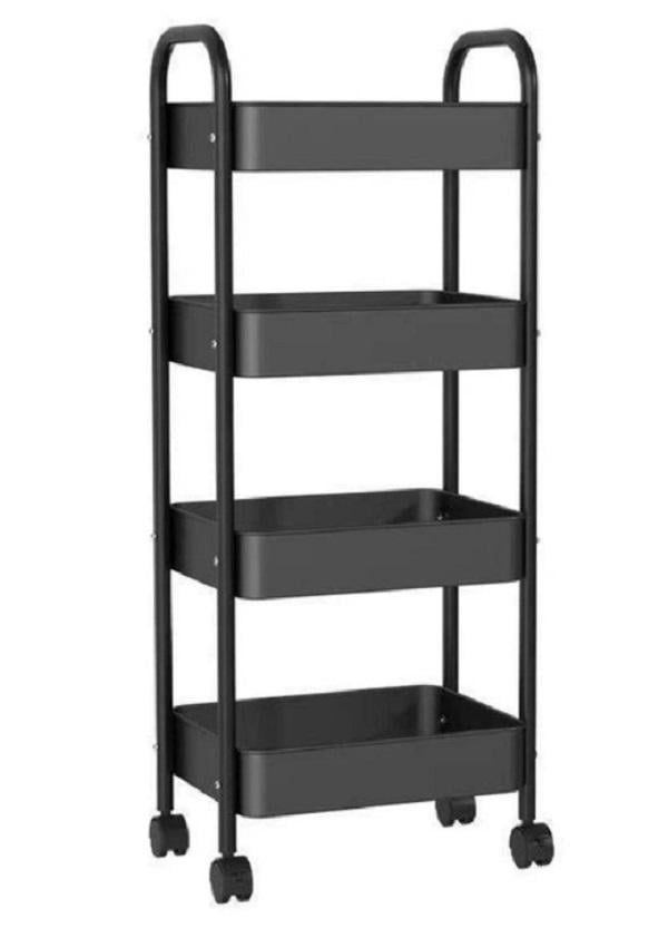 Этажерка передвижная напольная SKLM-1 на колесах 1 4 яруса 104х40х26 см (2104619070)
