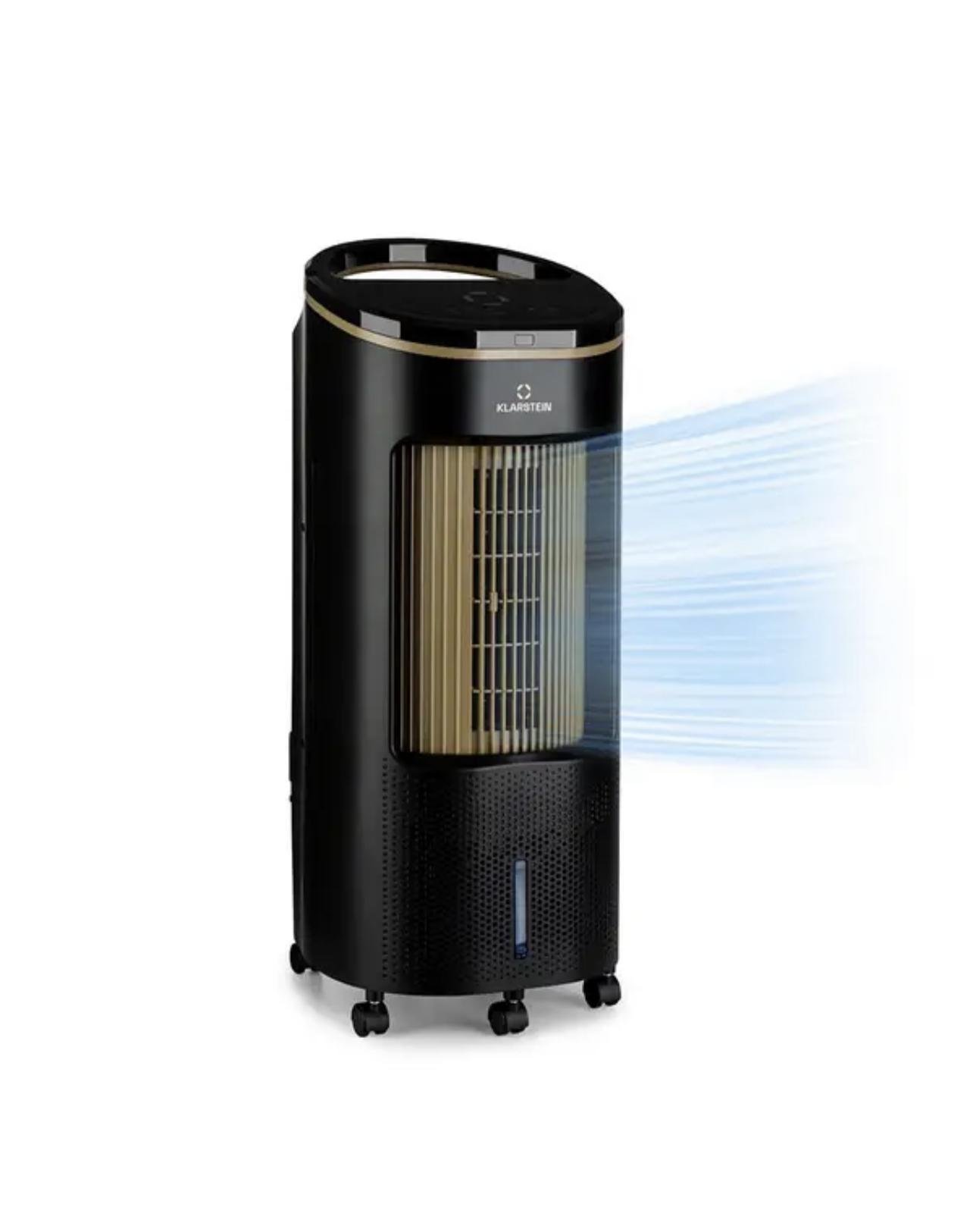 Охолоджувач-вентилятор Klarstein IceWind Plus 4в1 повітроохолоджувач коливальний пульт дистанційного керування 330 м3/год