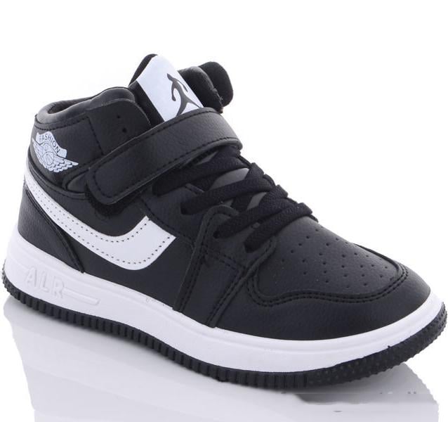 Демисезонные хайтопы Канарейка A8155-2 р. 34 Черно-белый