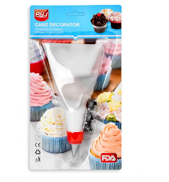 Кондитерский мешок с насадками 2 пр. 15х26 см (AN0137780)