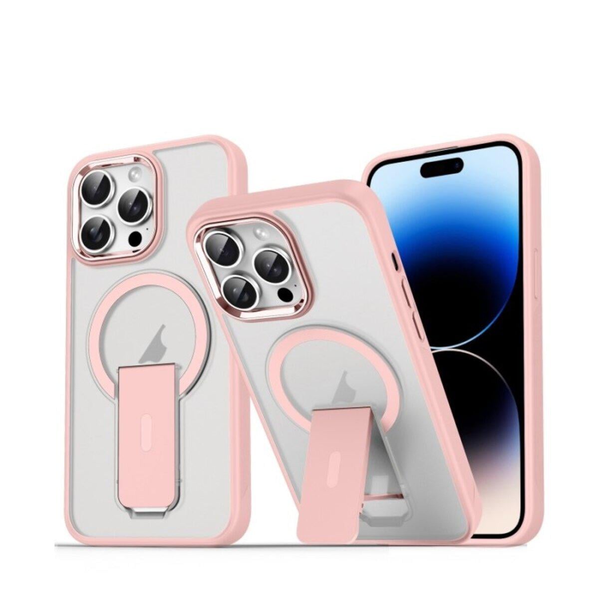 Противоударный чехол с подставкой Cosmic Magnetic Stand for Apple iPhone 14 Pro Pink