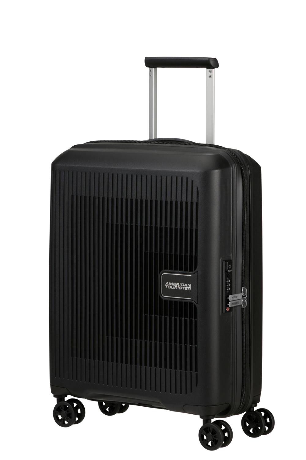 Чемодан American Tourister AEROSTEP 55x40x20/23 см Черный (MD8*09001) - фото 1