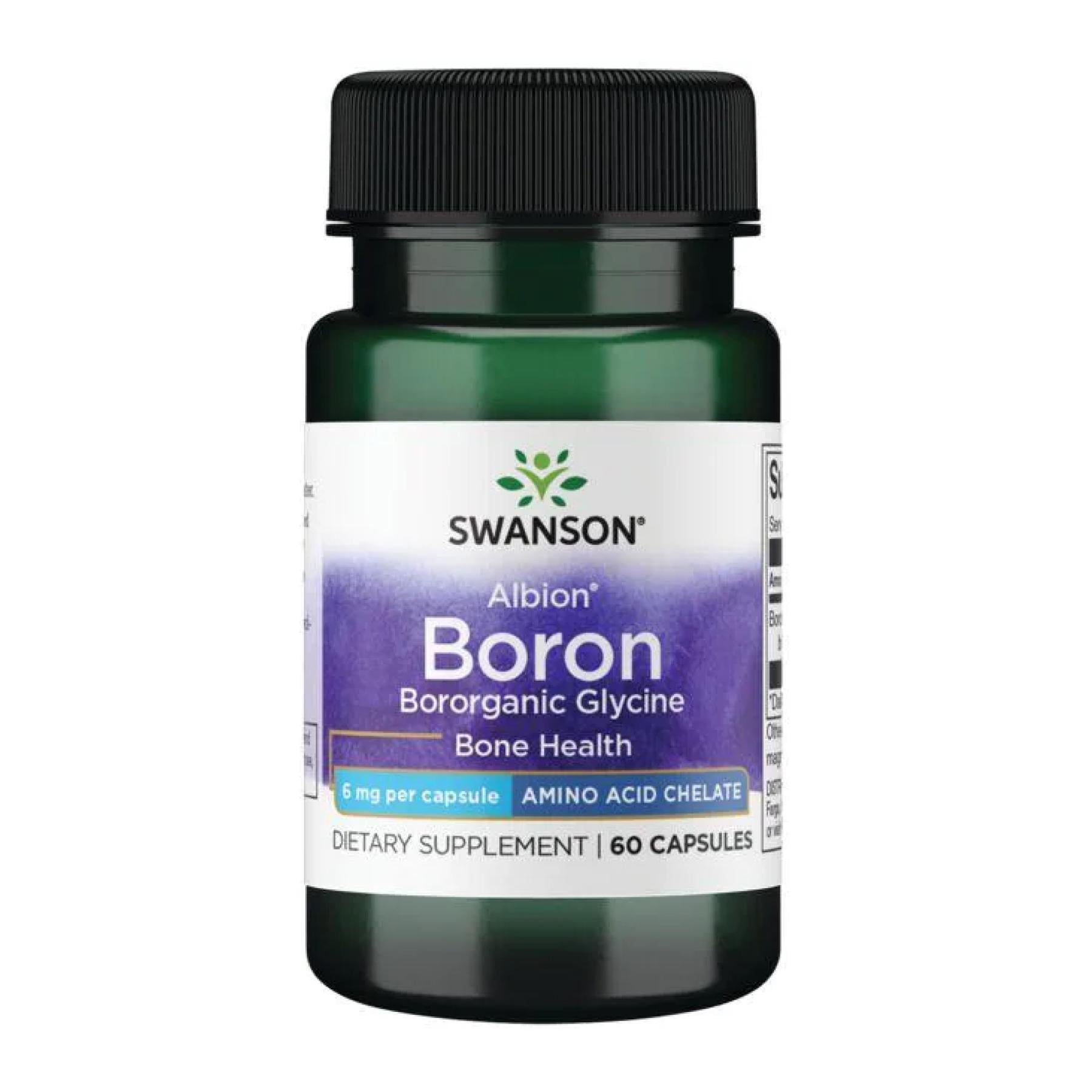 Бор Swanson Boron Boroganic Glycine 6 мг 60 кап.